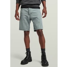 G Star Raw Men's Rainbow Foliage Green Triple A Denim Shorts Size 36