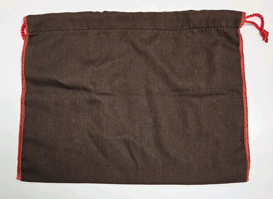 Coach Pequeña Bolsa para el Polvo Cartera Cubierta para el Polvo Marrón Cordón Bolsa de Algodón 12" x 9.5" Foto 2 de 4