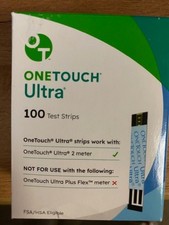 100 One Touch Ultra test Strips exp 01-31-2026