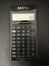 Texas Instruments BA II 2 Plus Professional Business Financial Calculator Tested