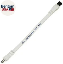 12" Inch Flat HD Coaxial Cable Dish Network Slimline 3 Ghz RG6 White F to F Jump