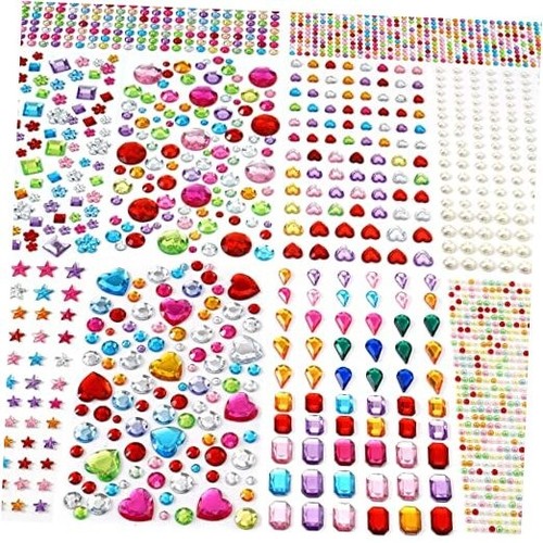 2774pcs Gem Stickers Jewels for Crafts - Self Adhesive Rhinestone Jewel