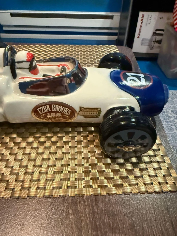1970 VINTAGE Race Car Sprint Car#21 Ezra Brooks Empty Decanter  - Image 4 of 4