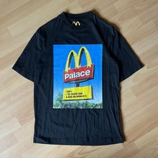 Palace x McDonald’s Tee Men’s Small Black Sign Graphic Excellent Pre-Owned