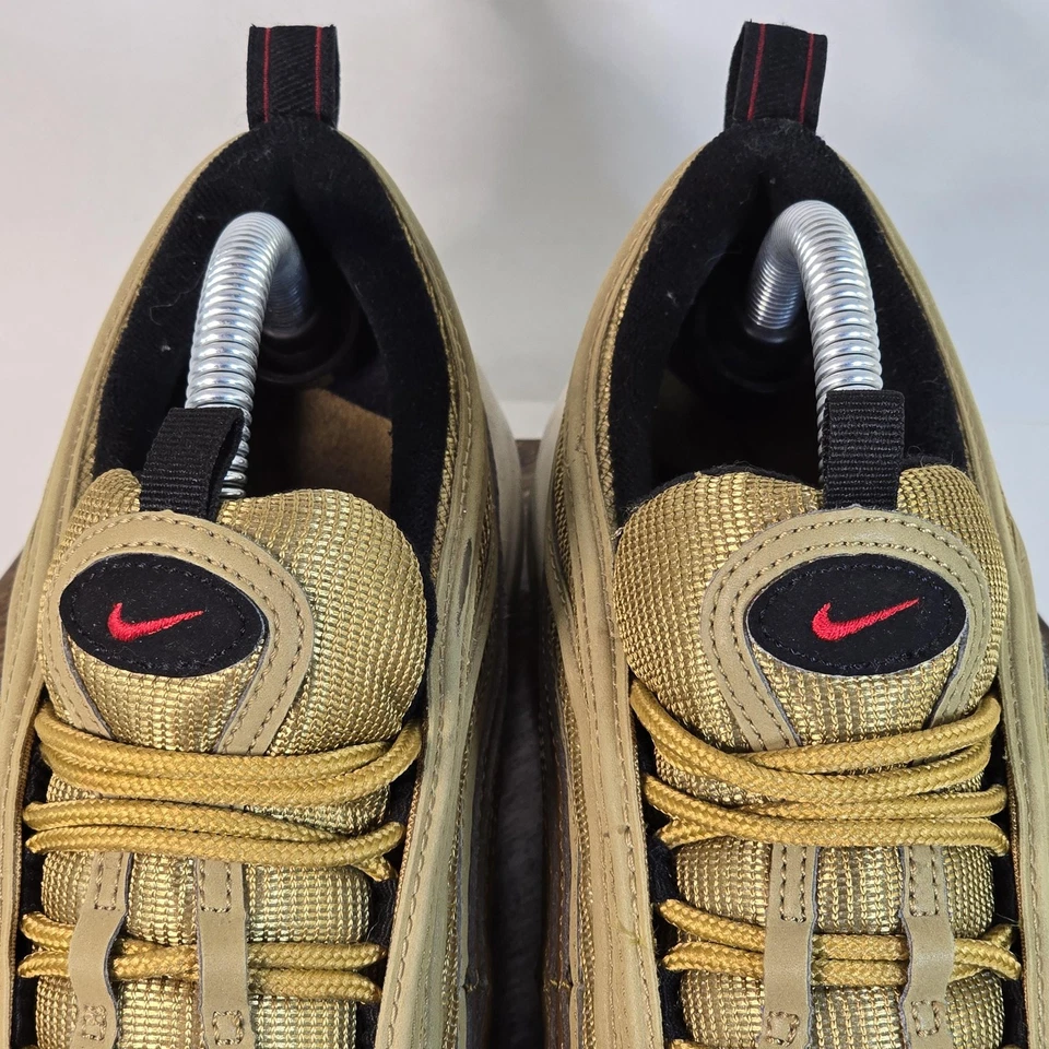 Nike Air Max 97 Zapatos Para Hombre Talla 7Y Metálico Dorado Rojo Swoosh 918890-700 Tenis Foto 4 de 4