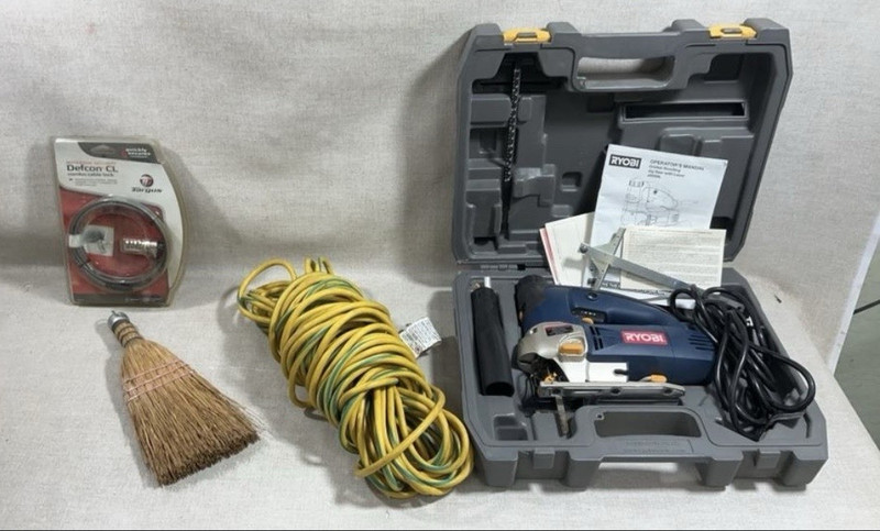 Ryobi 120V Corded Electric Router Kit Blue w/ Hard Case Manual Accessories