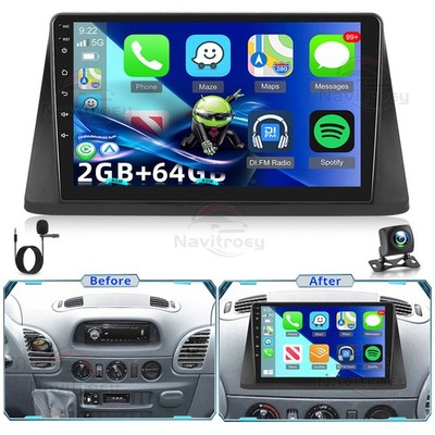 Autoradio Für Benz Sprinter 2000-2006 Android 15 Apple Carplay GPS BT Navi +KAM