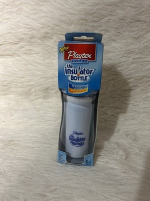 Playtex Insulator Nurser Baby Bottle Warm/Cold 8oz Blue