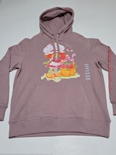 Adult Unisex Strawberry Shortcake Basket Rose Pullover Hoodie Sweater Medium NWT