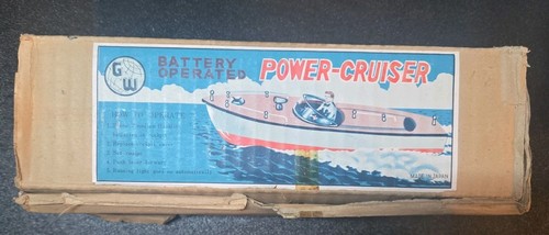Vintage GW 1970s Motor Cruiser Battery Powered See Details! US Seller