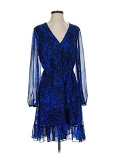Nine West Women Blue Cocktail Dress 4