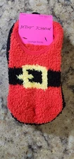 Betsey Johnson Lounge Socks Christmas Theme Fuzzy 3 Pair NWT