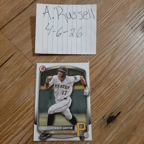2025 Bowman Prospects Konnor Griffin #BP-86 Pittsburgh Pirates (RC) Base Card 🔥