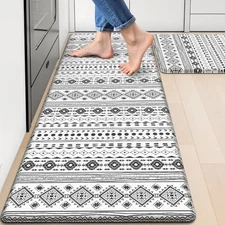  Kitchen Mats for Floor, Kitchen Rugs Sets of 2, Non-Slip Washable Kitchen 