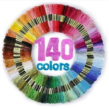 LOVIMAG Embroidery Thread Floss 140 Colors Skeins 140pcs, 140 Color