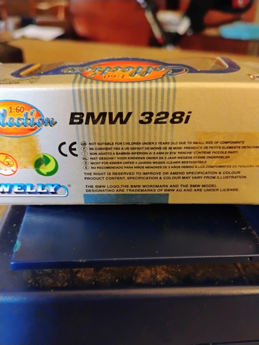 Welly White BMW 328i. Unopened Box. Scale 1:60. Diecast Model Item