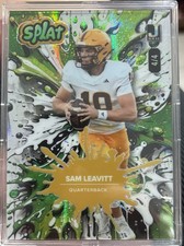 2025 Sam Leavitt Wild Card Splat J B&H 4/4 SSP Arizona State Sun Devils Football