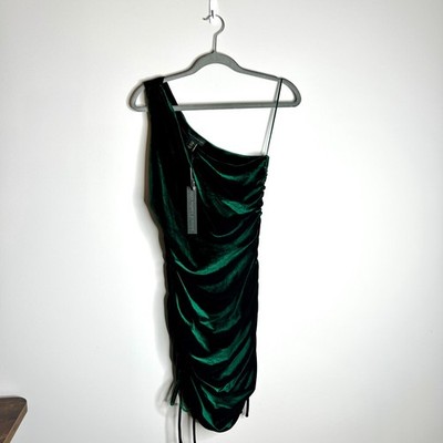 House of Harlow 1960 Green Velvet Side Ruching One Shoulder Bodycon Dress NWT M | eBay House of Harlow 1960 Green Velvet Side Ruching One Shoulder Bodycon Dress NWT M | eBay