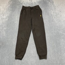 Polo Ralph Lauren Jogger Sweatpants Boys Medium 10-12 Black Fleece Trapped Leg