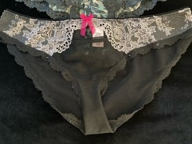 Victoria&rsquo;s Secret sz M Cheeky & Cheekini Panty Bundle Lot Of 3 Panties