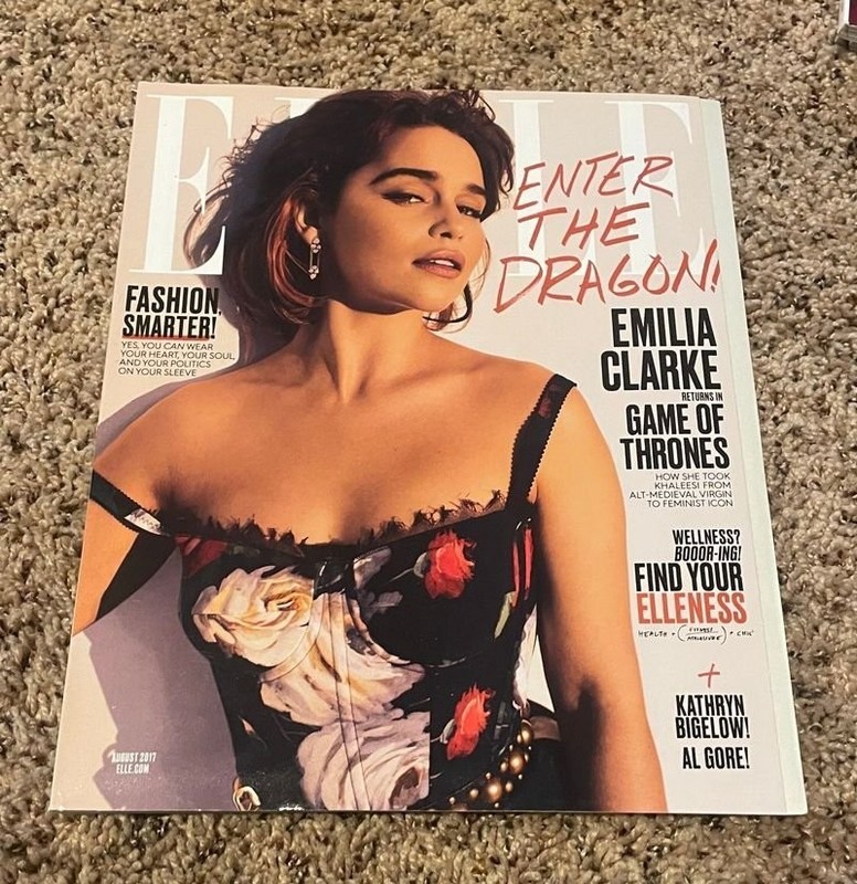 ELLE  August 2017 - Emilia Clarke Cover