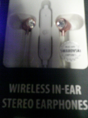Swarowsky Wireless IN-EAR Stereo Kopfhörer, Bluetooth , Rose-Gold mit Kristall
