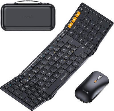 ProtoArc XKM01 Faltbare Tastatur Maus Bluetooth 2 4G Dual QWERTZ
