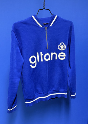 GITANE Jacke trikot jersey blau stoff eroica léroica vintage