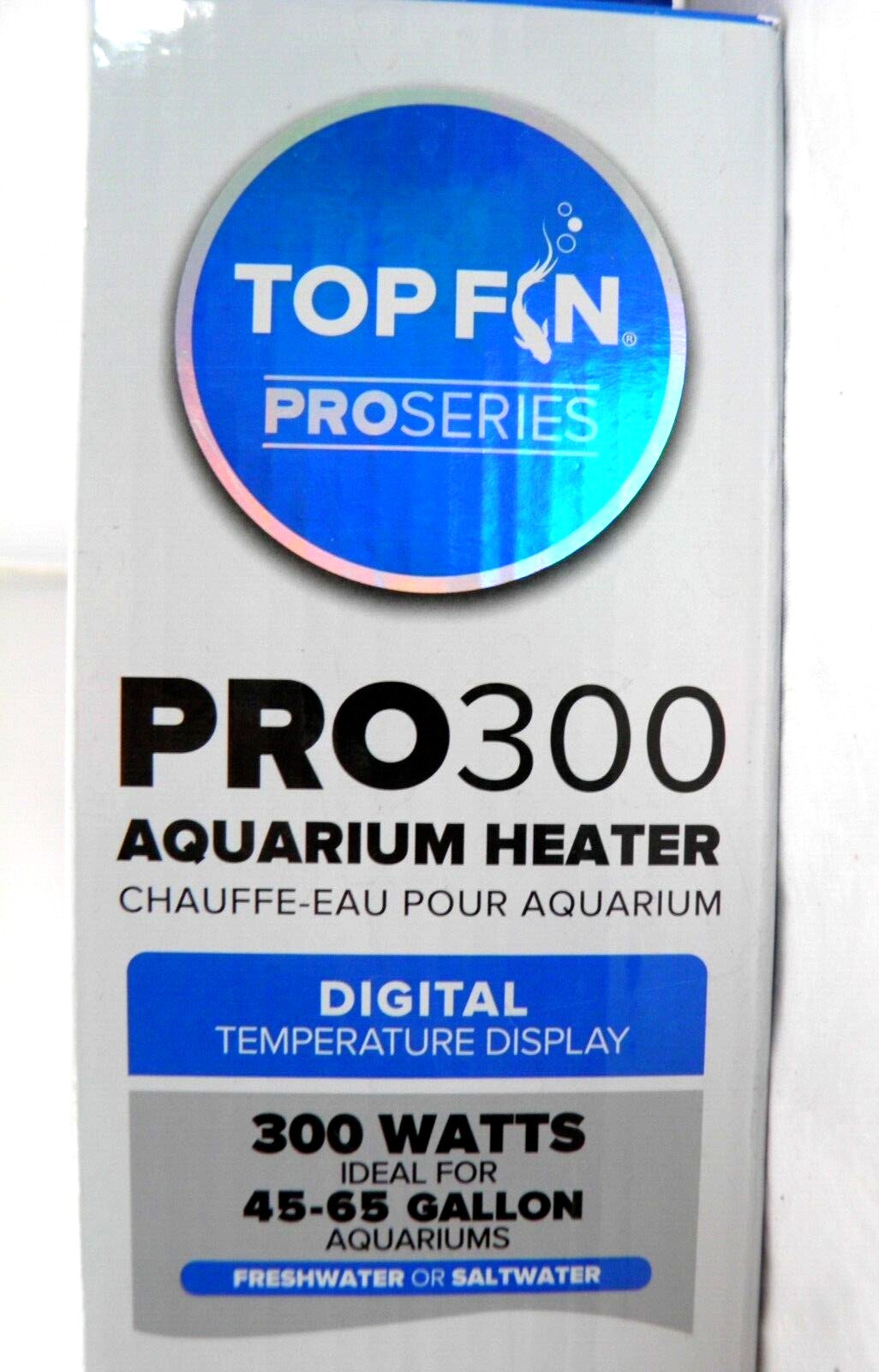 Top Fin Pro 300 Aquarium Heater 4565 gal Digital Display/ThermostatTemp Alert eBay