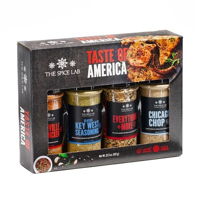4 Taste of America Spices and Seasonings Grilling Set Fathers Day Gift for Dad