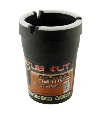 Glow in the Dark Cup Style Car Auto Self Extinguishing Ashtray Cup Holder