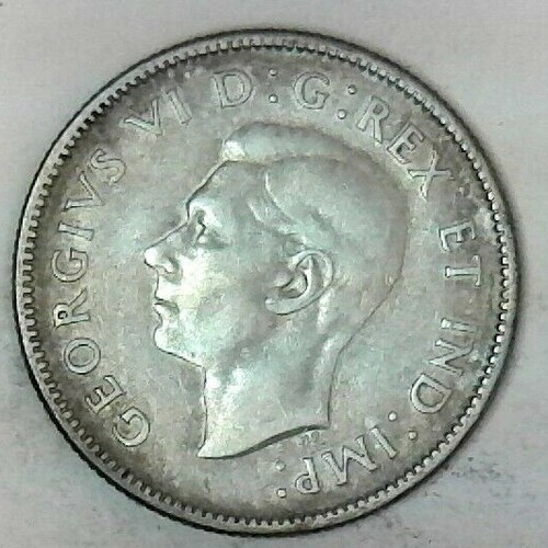 Vintage 1938 Canada 25 Cents nice collector grade world silver coin FREE ship - Picture 2 of 3