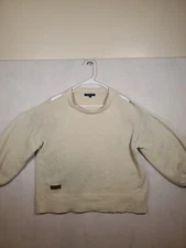 Women’s Simply Southern Cold Shoulder Sweater Size Sm. Beautiful Ivory/Beige.