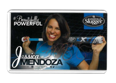 JESSICA MENDOZA Stanford SOFTBALL Olympics USA Gold SIGNED / AUTOGRAPH  3x5 Card