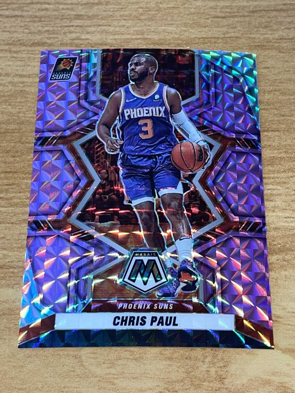 2021-22 Panini Mosaic Chris Paul Purple Prizm 8/49 Phoenix Suns