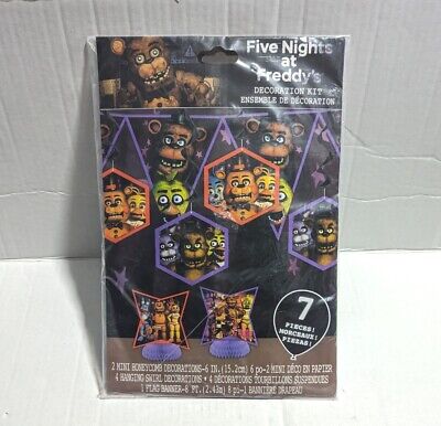 Five Nights At Freddy's Party Supplies Decoration Kit (7pcs) - FNAF  Birthday