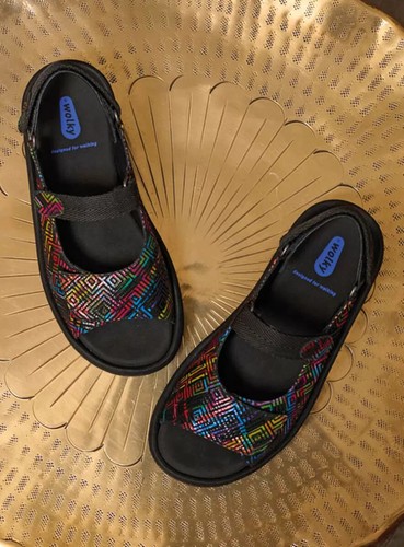 WOLKY Women's JEWEL Adjustable Slingback Sandal, Black Multi, Size EU 39 - Picture 6 of 6