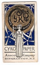 Trade catalog, illust., CYKO PAPER, Ansco Company, Binghamton, N.Y., 1911