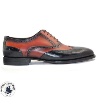 Two-Tone Black and Tan Oxford lace up Amazon.com | Oxford Dress Shoes for Men Lace Up Two Tone  main image 4