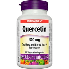 Webber Naturals Quercetin 500mg Concentrated Bioflavanoid Protect 60 pcs NEW