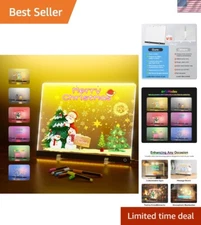 Portable Acrylic Glow Memo Board – 6 Color LED, Ideal Gift for All Occasions