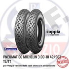Vespa Michelin S83 3.00-10 42J Tyres Pair Piaggio Vespa 50-90-125-200