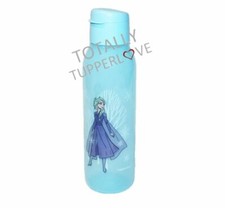 Tupperware Eco Water Bottle 25 oz. Flip-Top Cap Frozen II 2 Elsa Disney Blue    
