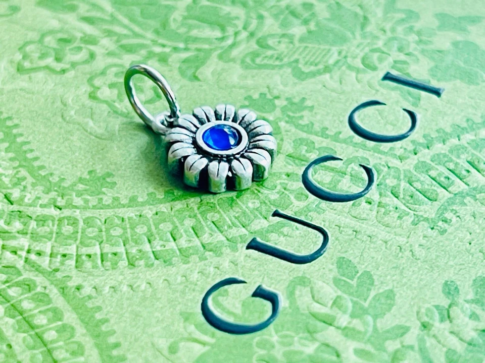 Gucci 1 pieces silver vintage zipper pull metal flower & stamped - Image 2 of 4