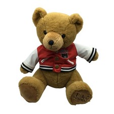 FAO Schwarz Teddy Bear Plush Varsity Jacket 1862 Stuffed Animal 12" Soft Cuddly