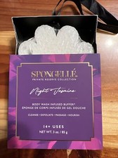 Spongelle NIGHT JASMINE Infused Body Buffer Exfoliate Sponge 3oz /85g New