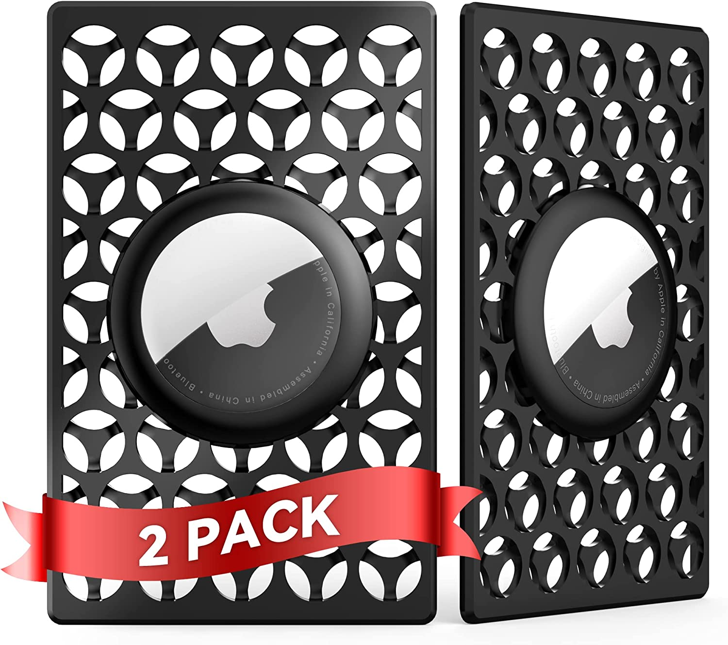 Ultra Slim Apple AirTag Holder Wallet Card Case 2 Pack for Credit Cards