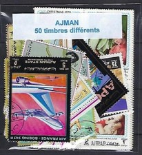 Ajman 50 timbres différents oblitérés used