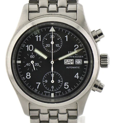 IWC der Fliegerchronograph Herrenuhr, Automatik, Tag/Datum - Ref. 3706 Edelstahl - Bild 1 von 4