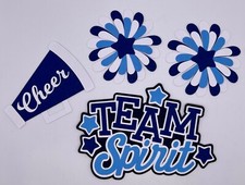 Sports - Various Colors - Cheerleading - Scrapbook Embellishment Die Cuts